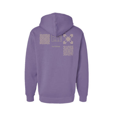 PATTERNS PLUM HOODIE